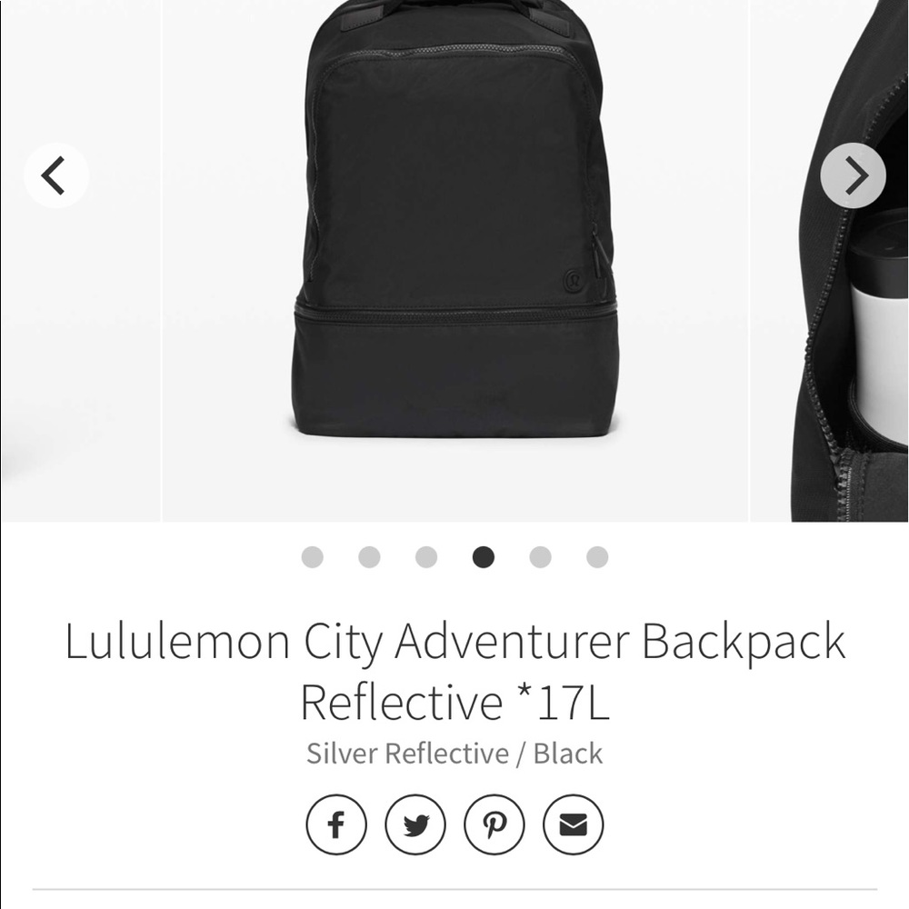 BNWT Lululemon City Adventurer Backpack Reflective